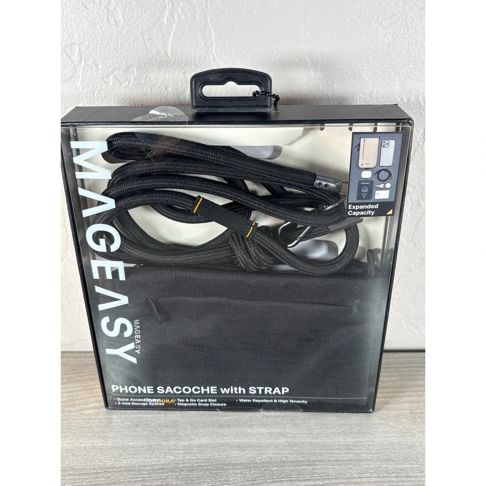 Mageasy Phone Sacoche Utility Crossbody Bag + Strap Phone Lanyard 8.3mm Strap